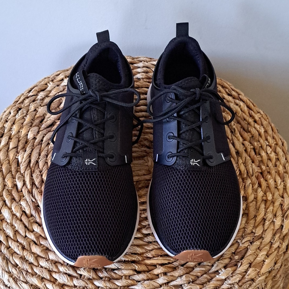 KURU Womens Atom Athletic/Running/Gym/Walking‎ Black Knit Sneakers 9 - Picture 4 of 9